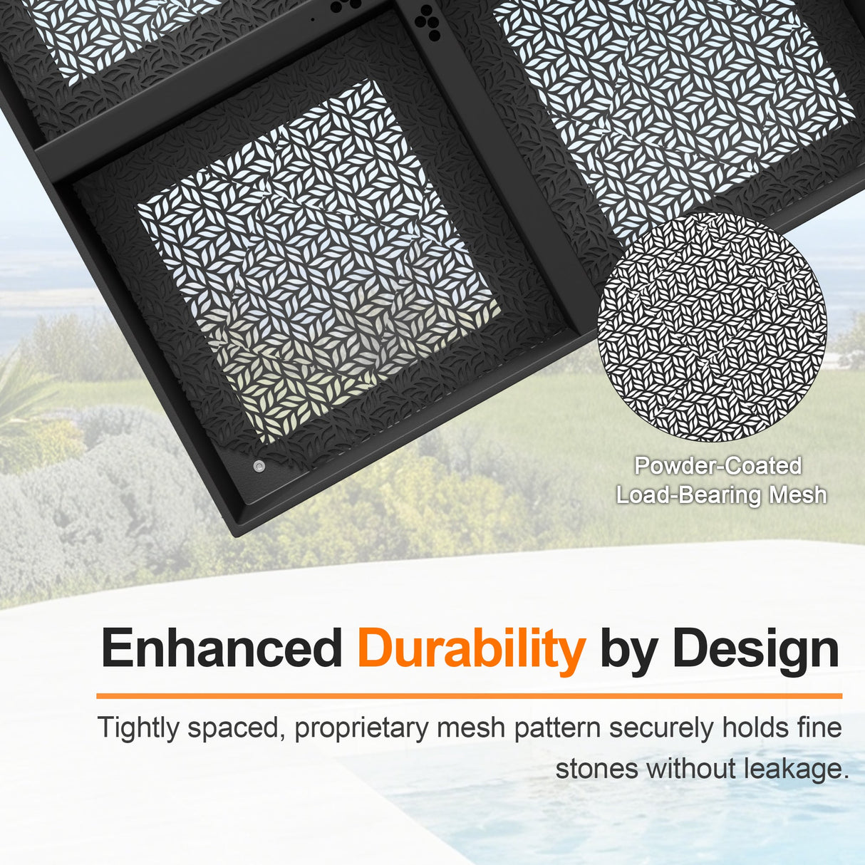 Rolling Cantilever Parasol Base with Lock, Supports Up to 400 kg, Decorative Modular Stand for Aegis Series and Most Offset Garden Parasols, Suitable for Patio, Garden and Poolside Use