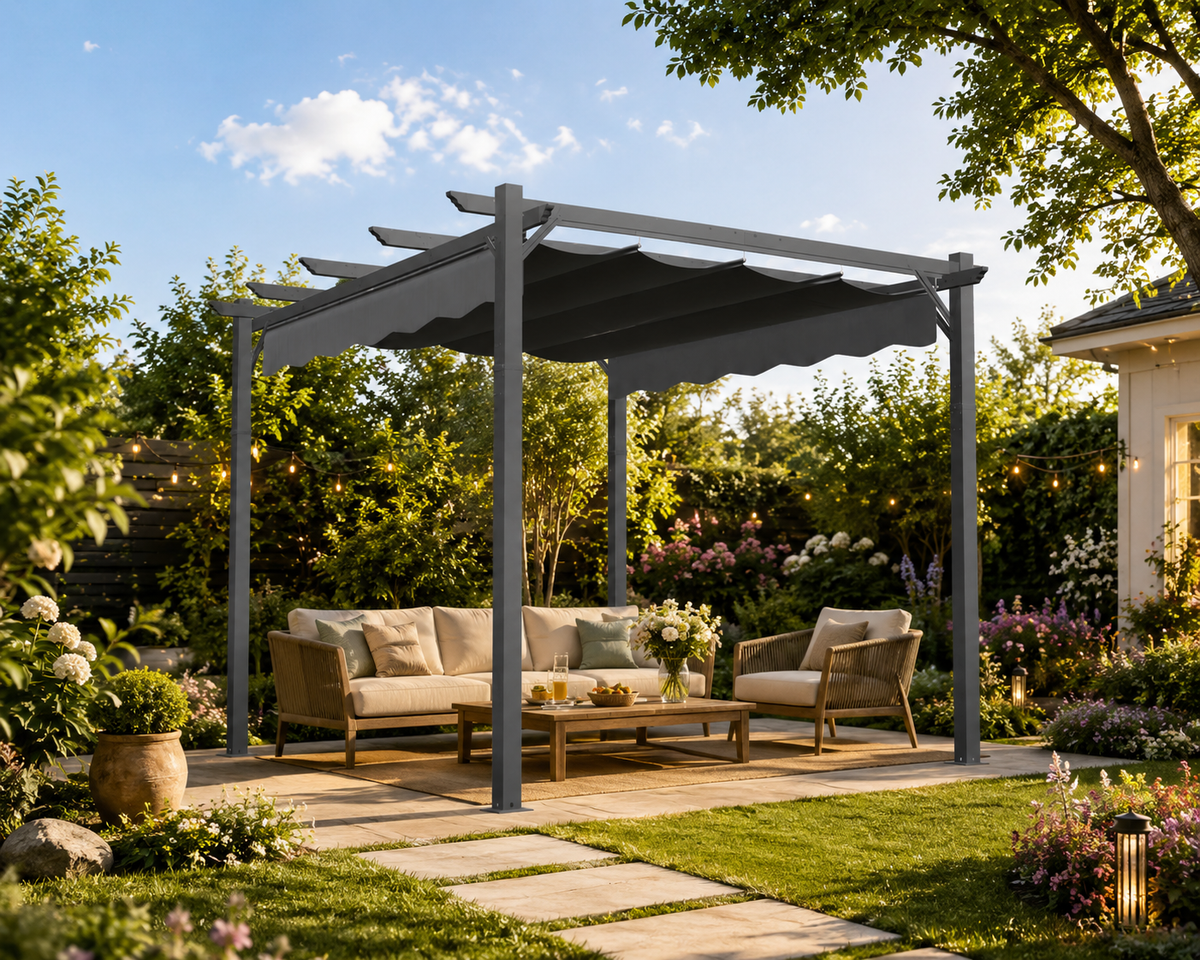 Best Pergola with Roof for Garden Shade: Retractable, Louvered and Metal Pergola Guide
