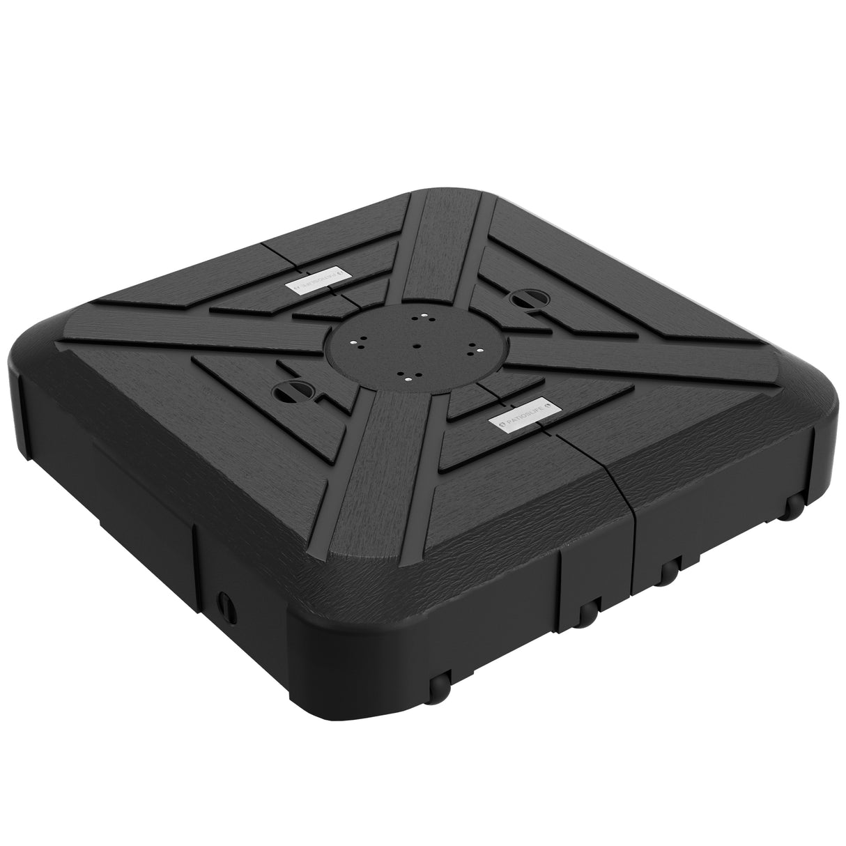 Patioslife™ Cantilever Parasol Base 115–200kg, Heavy-Duty Outdoor Rolling Stand, Refillable HDPE Offset Weights with Wheels for Patio, Garden & Poolside Stability
