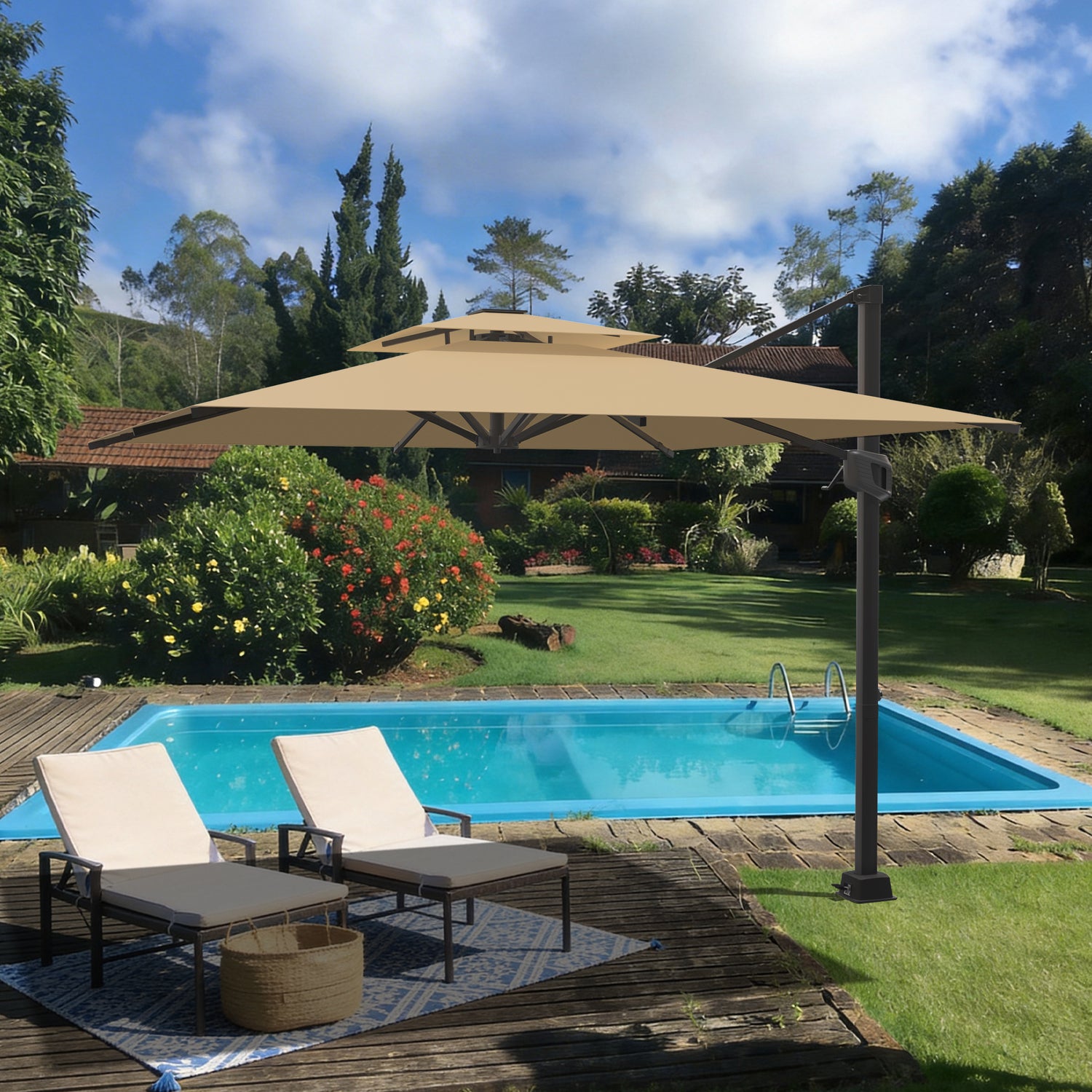 Patioslife Aegis Heavy Duty In-Ground Cantilever Parasol Base – 61cm D – UK -Patioslife