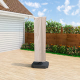 Patio Umbrella Cover for Offset & Cantilever Umbrellas with Zipper & Rod – Durable Outdoor Protection for Curved and Straight Pole Parasols