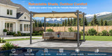Patioslife Atlantic Retractable Pergola with Adjustable Canopy — Heavy-Duty Outdoor Shade Structure