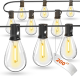 Patioslife™|LED Outdoor String Lights with Shatterproof Edison Bulbs – Waterproof, Commercial Grade 2700K Patio Lights for Garden, Porch & Deck Decor