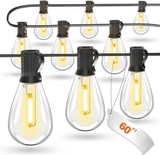 Patioslife™|LED Outdoor String Lights with Shatterproof Edison Bulbs – Waterproof, Commercial Grade 2700K Patio Lights for Garden, Porch & Deck Decor