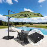 Patioslife Aegis Pro All-weather Cantilever Parasol , Reinforced & Powder-Coated Aluminium Ribs and Pole — Perfect for Garden & Patio