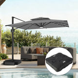 Patioslife Aegis Pro All-weather Cantilever Parasol with LED Lights, Reinforced & Powder-Coated Aluminium Ribs and Pole — Perfect for Garden & Patio