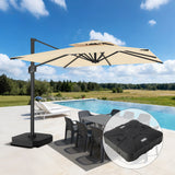 Patioslife Aegis Pro All-weather Cantilever Parasol , Reinforced & Powder-Coated Aluminium Ribs and Pole — Perfect for Garden & Patio