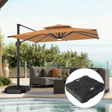 Patioslife Aegis Pro All-weather Cantilever Parasol with LED Lights, Reinforced & Powder-Coated Aluminium Ribs and Pole — Perfect for Garden & Patio