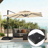 Patioslife Aegis Pro All-weather Cantilever Parasol with LED Lights, Reinforced & Powder-Coated Aluminium Ribs and Pole — Perfect for Garden & Patio