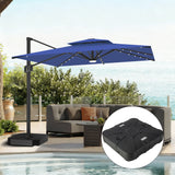 Patioslife Aegis Pro All-weather Cantilever Parasol with LED Lights, Reinforced & Powder-Coated Aluminium Ribs and Pole — Perfect for Garden & Patio