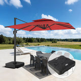 Patioslife Aegis Pro All-weather Cantilever Parasol , Reinforced & Powder-Coated Aluminium Ribs and Pole — Perfect for Garden & Patio