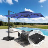 Patioslife Aegis Pro All-weather Cantilever Parasol , Reinforced & Powder-Coated Aluminium Ribs and Pole — Perfect for Garden & Patio