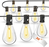 Patioslife™|LED Outdoor String Lights with Shatterproof Edison Bulbs – Waterproof, Commercial Grade 2700K Patio Lights for Garden, Porch & Deck Decor