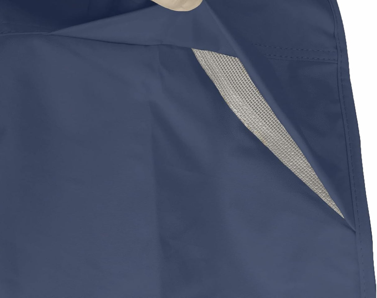 Water-Resistant Patio Umbrella Cover for 9ft-13ft Offset & Cantilever Umbrellas with Zipper & Rod – Durable Outdoor Protection for Curved and Straight Pole Parasols