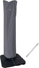 Water-Resistant Patio Umbrella Cover for 9ft-13ft Offset & Cantilever Umbrellas with Zipper & Rod – Durable Outdoor Protection for Curved and Straight Pole Parasols