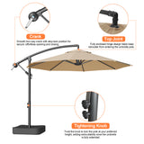 Patioslife Heavy Duty 3M Cantilever Parasol with Base – Premium Outdoor Shade for Patio, Garden & Backyard Living