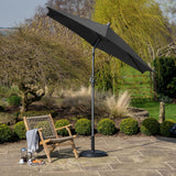 2.5m Round Centre Pole Parasol – Weather-Resistant Garden & Patio Shade with Easy Tilt and Durable Aluminium Frame