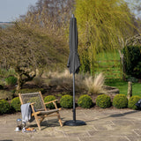 2.5m Round Centre Pole Parasol – Weather-Resistant Garden & Patio Shade with Easy Tilt and Durable Aluminium Frame
