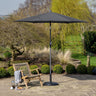 2.5m Round Centre Pole Parasol – Weather-Resistant Garden & Patio Shade with Easy Tilt and Durable Aluminium Frame