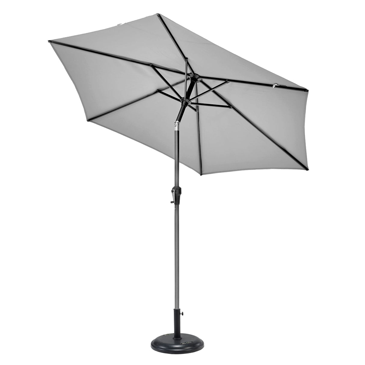 2.5m Round Centre Pole Parasol – Weather-Resistant Garden & Patio Shade with Easy Tilt and Durable Aluminium Frame