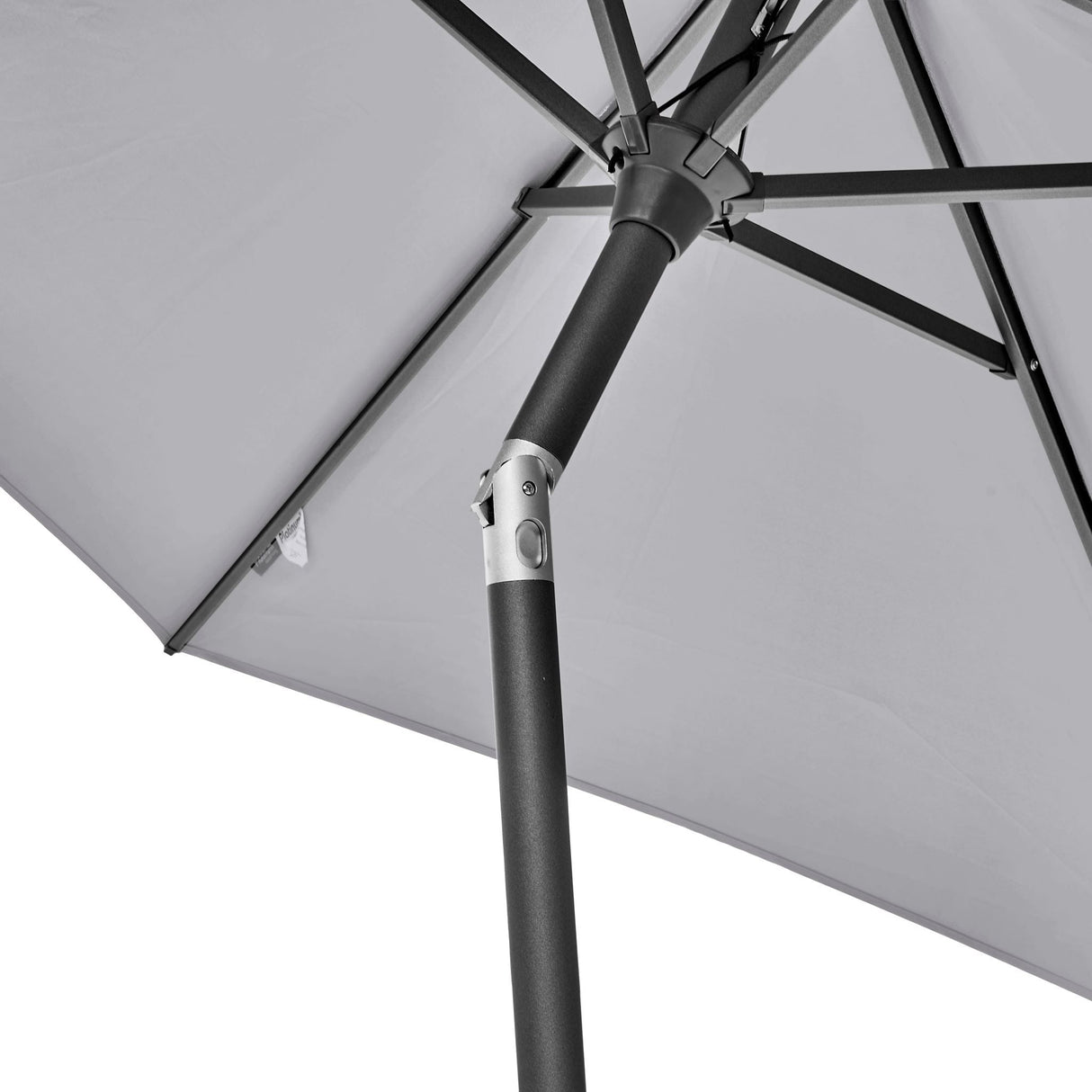 2.5m Round Centre Pole Parasol – Weather-Resistant Garden & Patio Shade with Easy Tilt and Durable Aluminium Frame