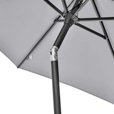 2.5m Round Centre Pole Parasol – Weather-Resistant Garden & Patio Shade with Easy Tilt and Durable Aluminium Frame
