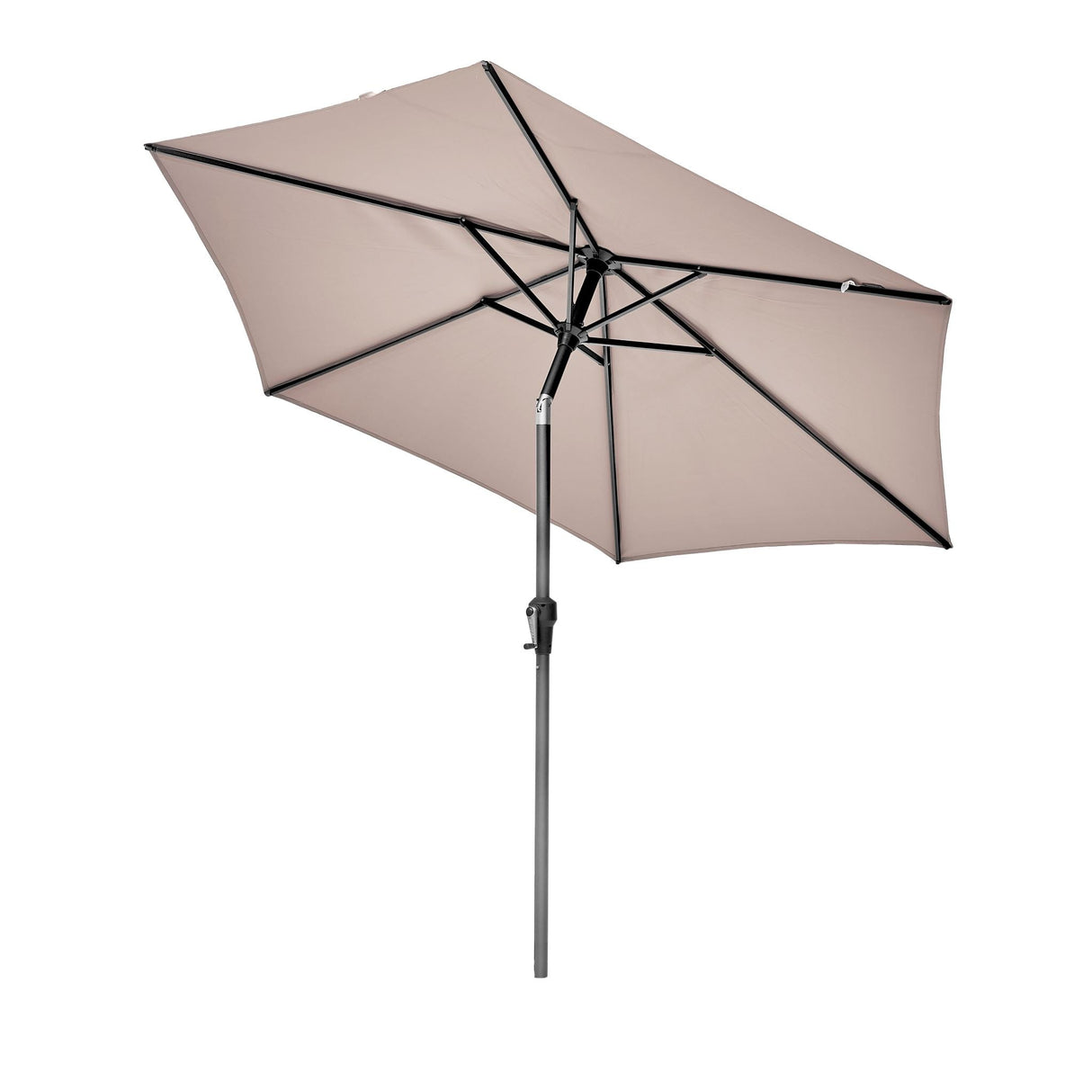 2.5m Round Centre Pole Parasol – Weather-Resistant Garden & Patio Shade with Easy Tilt and Durable Aluminium Frame