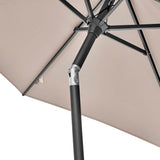 2.5m Round Centre Pole Parasol – Weather-Resistant Garden & Patio Shade with Easy Tilt and Durable Aluminium Frame