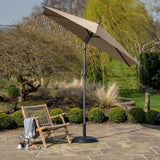 2.5m Round Centre Pole Parasol – Weather-Resistant Garden & Patio Shade with Easy Tilt and Durable Aluminium Frame