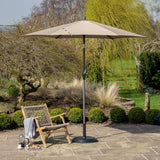 2.5m Round Centre Pole Parasol – Weather-Resistant Garden & Patio Shade with Easy Tilt and Durable Aluminium Frame