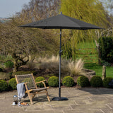3m Round Centre Pole Parasol – Weather-Resistant Garden & Patio Shade with Easy Tilt and Durable Aluminium Frame