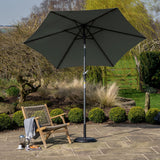3m Round Centre Pole Parasol – Weather-Resistant Garden & Patio Shade with Easy Tilt and Durable Aluminium Frame