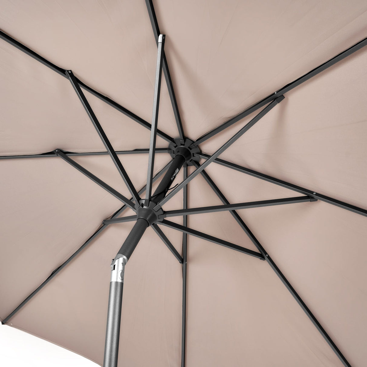 3m Round Centre Pole Parasol – Weather-Resistant Garden & Patio Shade with Easy Tilt and Durable Aluminium Frame