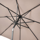 3m Round Centre Pole Parasol – Weather-Resistant Garden & Patio Shade with Easy Tilt and Durable Aluminium Frame