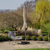 3.5m Round Centre Pole Parasol – Weather-Resistant Garden & Patio Shade with Easy Tilt and Durable Aluminium Frame