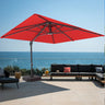 Patioslife Aegis Pro™ Cantilever Parasol with Base & Protective Cover — Fibreglass Ribs & Powder-Coated Aluminium Pole for Garden & Patio