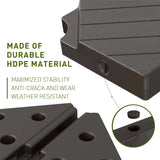Patioslife 160kg Medium Base for Aegis Pro™ 10ft Round Cantilever Umbrella-4pcs