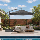 Patioslife Heavy Duty 3M Cantilever Parasol with Base – Premium Outdoor Shade for Patio, Garden & Backyard Living