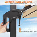 Patioslife Aegis Pro™ Premium Cantilever Parasol with LED Strip Lights, Fibreglass Ribs & Powder-Coated Aluminium Pole — Luxury Garden & Patio Shade