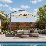 Patioslife Heavy Duty 3M Cantilever Parasol with Base – Premium Outdoor Shade for Patio, Garden & Backyard Living