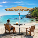 Patioslife Garden Parasol — Square & Round | Heavy-Duty Aluminium Pole, Double Vent Canopy | 2.7m, 3m & 3.35m