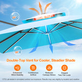 Patioslife Aegis Premium Cantilever Parasol with LED Strip Lights, Fibreglass Ribs & Powder-Coated Aluminium Pole — Luxury Garden & Patio Shade