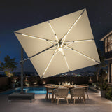 Patioslife Aegis Signature Series Rotating Cantilever Patio Umbrella with Adjustable Tilt for Garden & Poolside
