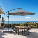 Patioslife Heavy Duty 3M Cantilever Parasol with Base – Premium Outdoor Shade for Patio, Garden & Backyard Living