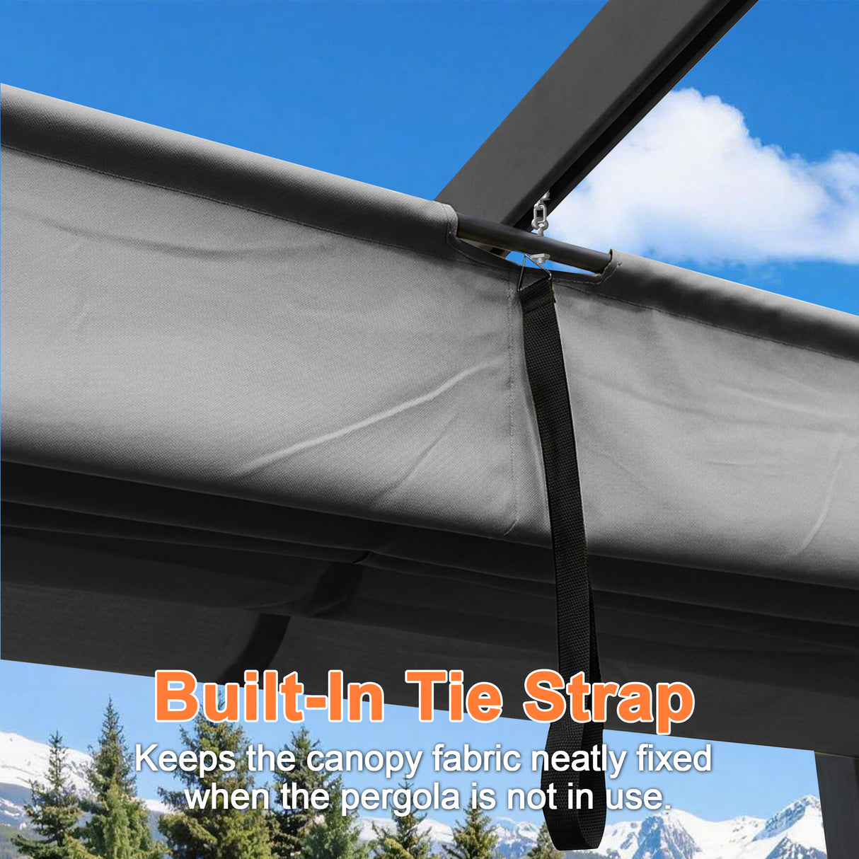 Patioslife Atlantic Retractable Pergola with Adjustable Canopy — Heavy-Duty Outdoor Shade Structure