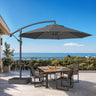 Patioslife Heavy Duty 3M Cantilever Parasol with Base – Premium Outdoor Shade for Patio, Garden & Backyard Living
