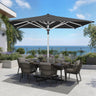 Patioslife Garden Parasol — Square & Round | Heavy-Duty Aluminium Pole, Double Vent Canopy | 2.7m, 3m & 3.35m