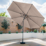 Round Tilting 3m Parasol – Durable Outdoor Shade with Smooth Crank & Adjustable Tilt