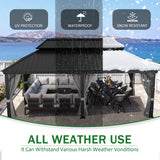 Patioslife Aluminium Carport with Steel Roof – Weatherproof Canopy for Cars, Motorbikes & Campervans