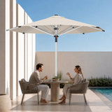 Patioslife Garden Parasol — Square & Round | Heavy-Duty Aluminium Pole, Double Vent Canopy | 2.7m, 3m & 3.35m